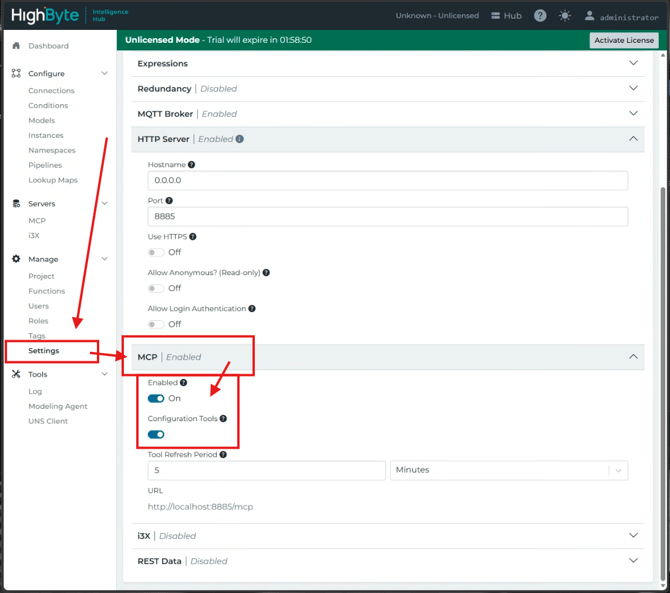 Enable MCP Server
