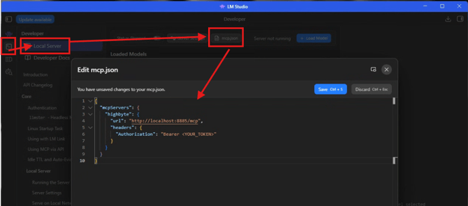 Configure MCP Server Connection in LM Studio