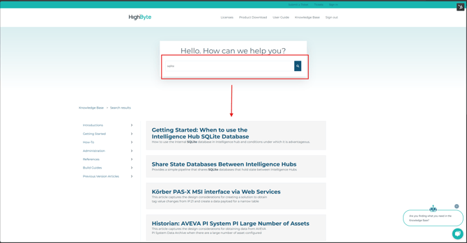 KB Search Results